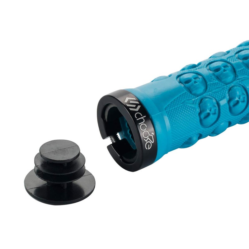 Choose Mountain Bike Grips - Double Lock On MTB Grips for BMX & Folding Bikes - Blue - Image 5